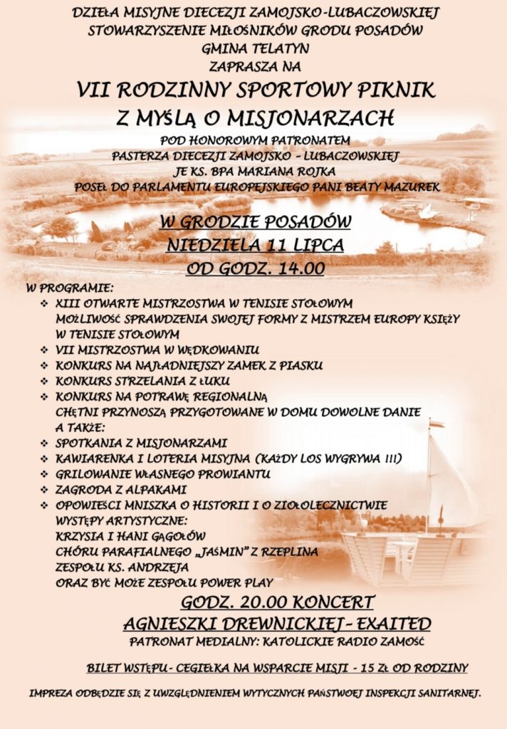 VII RODZINNY SPORTOWY PIKNIK Z MYŚLĄ O MISJONARZACH