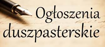Ogłoszenia duszpasterskie