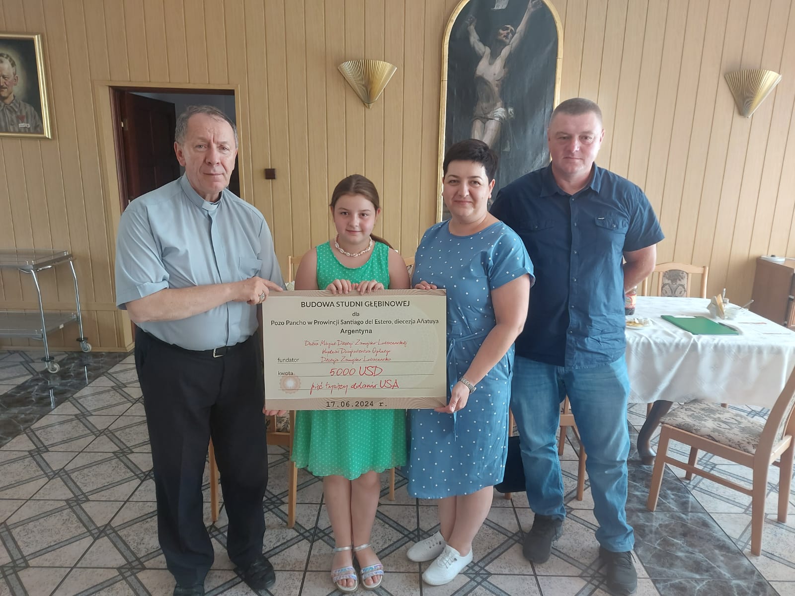 Przekazanie środków na kolejną studnię w Argentynie