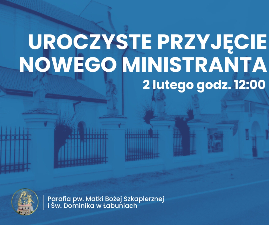 Uroczyste przyjęcie nowego ministranta do służby liturgicznej!
