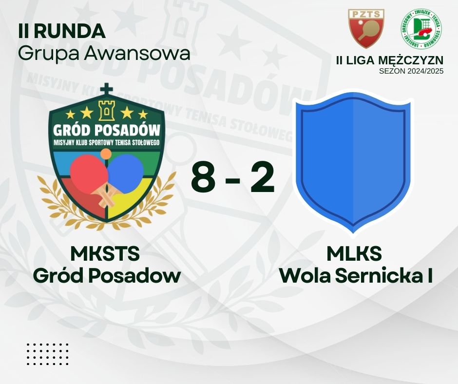 MKSTS Gród Posadów triumfuje na zakończenie sezonu! Wola Sernicka pokonana 8 – 2!