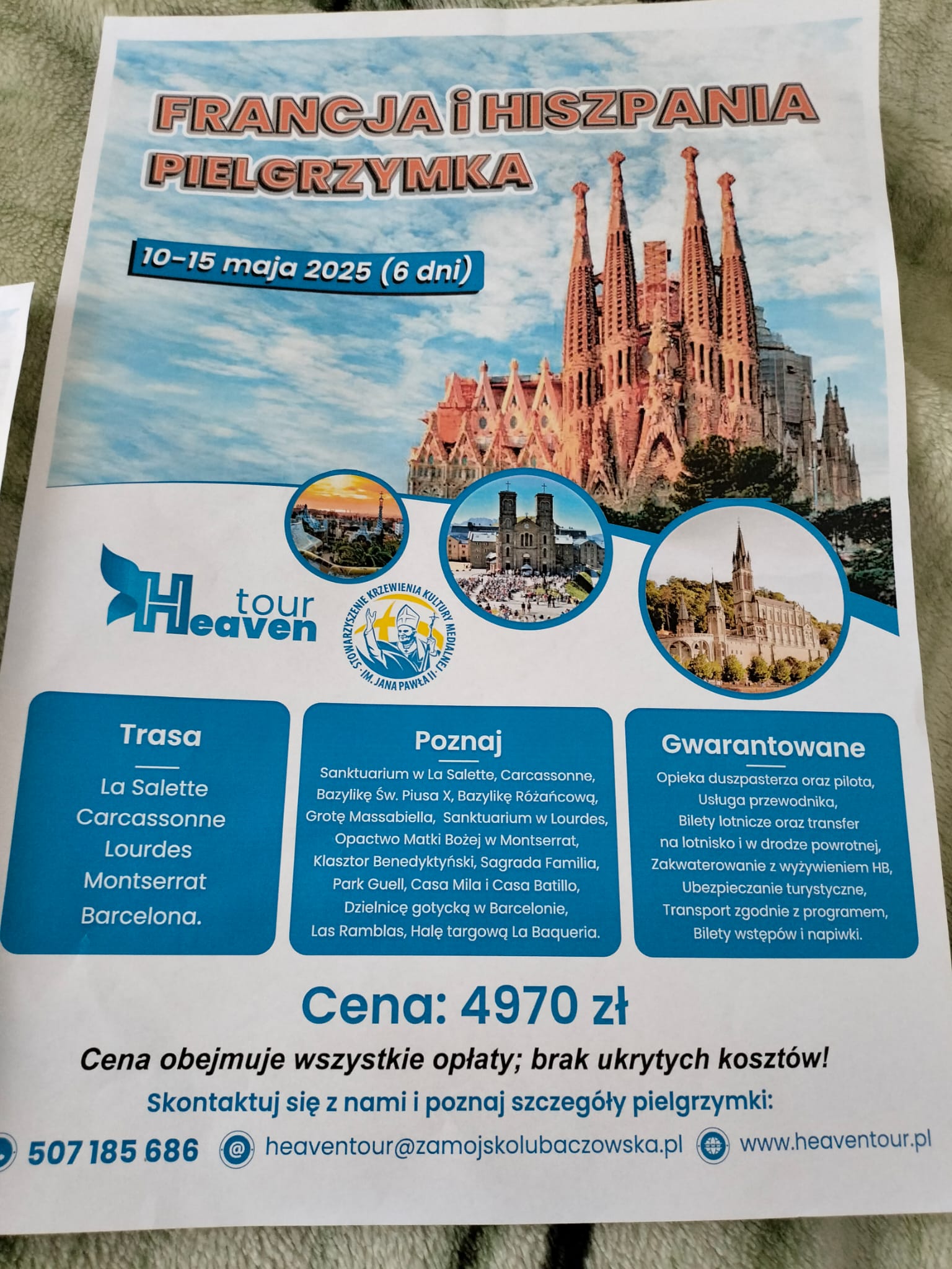 Pielgrzymka Francja i Hiszpania