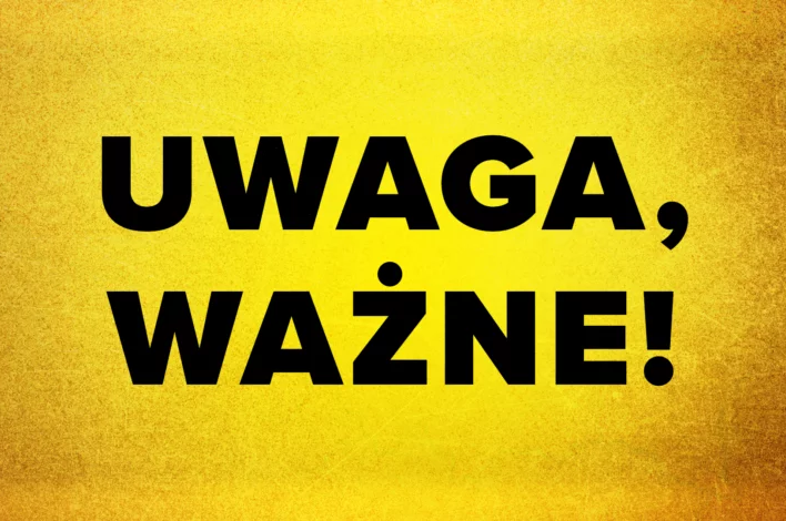 Ważna informacja dotycząca pielgrzymki