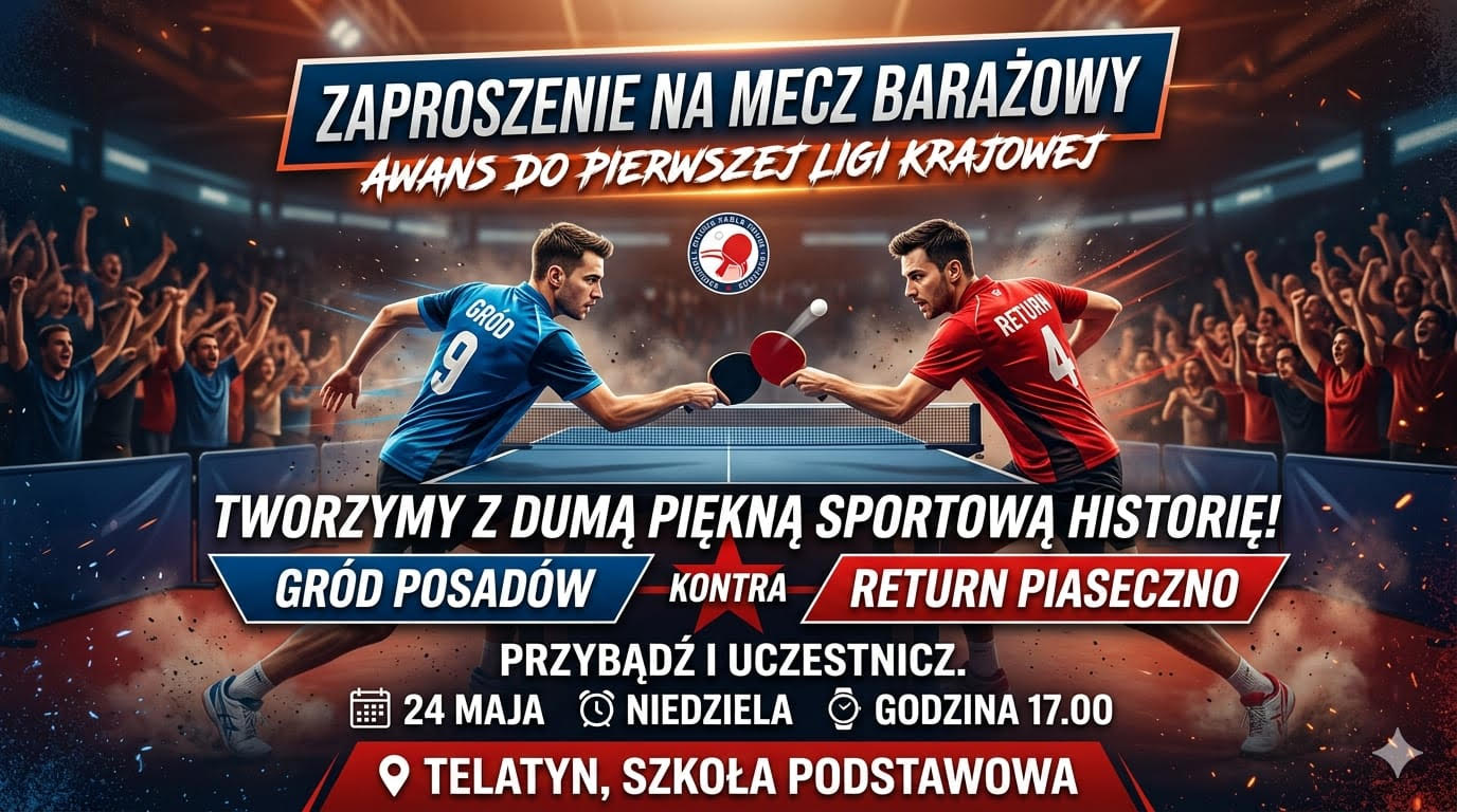 24 maja 2026 r.  Gra o awans do I ligi krajowej.